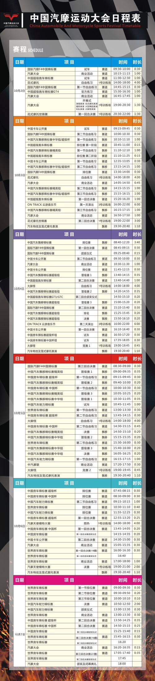 看頂級車手賽車、聽華晨宇唱歌、玩轉(zhuǎn)汽摩現(xiàn)場… 2018汽摩大會最強(qiáng)攻略出爐啦！(圖1)